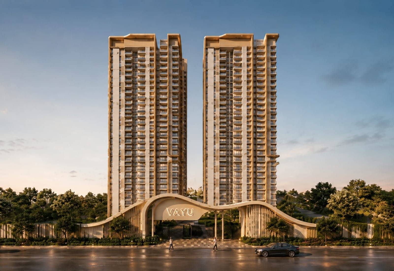 Vian Vayu residential tower at Kollur